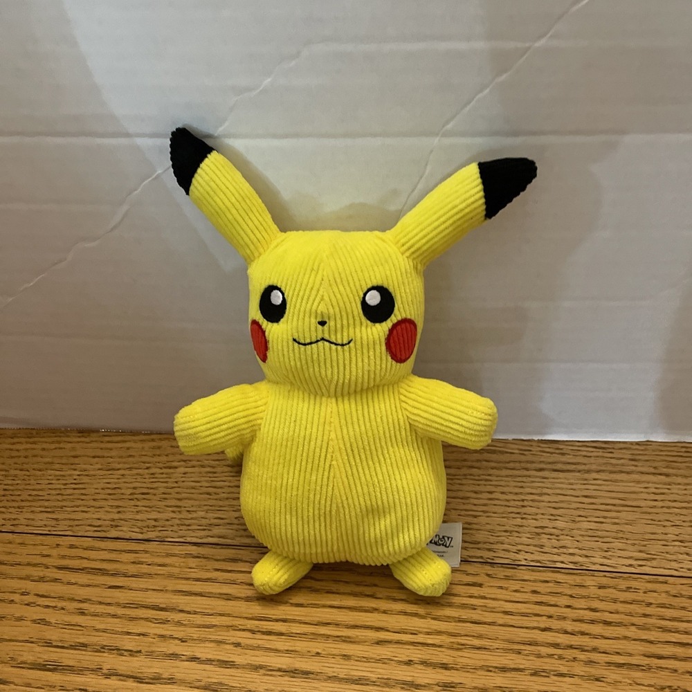 Pokemon Pikachu Plush Corduroy Stuffed Animal Toy Collectible Gaming